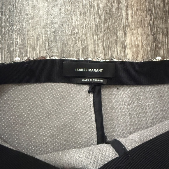 $980 ISABEL MARANT Madilio Sequin Pants 4 - Picture 8 of 9